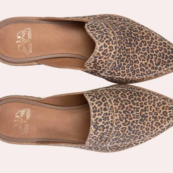 NWT MOS MOSH Doha Animal Print Suede Flat - Size 38 - Picture 2 of 14
